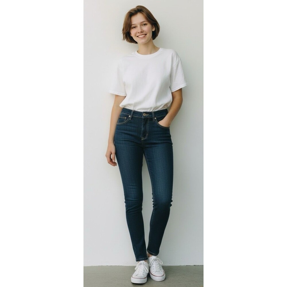 Hudson NEW womens skinny dark rinse 5-pocket UK British jeans size 24